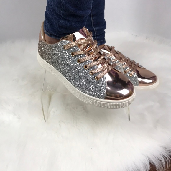 Metallic glitter sneakers - Picture 5 of 8